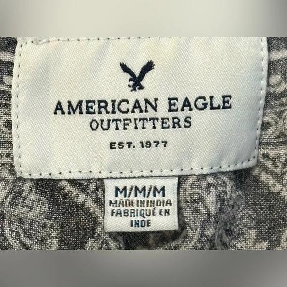 American Eagle Outfitters Black White Bohemian/ Open Front Cardigan - Picture 5 of 8